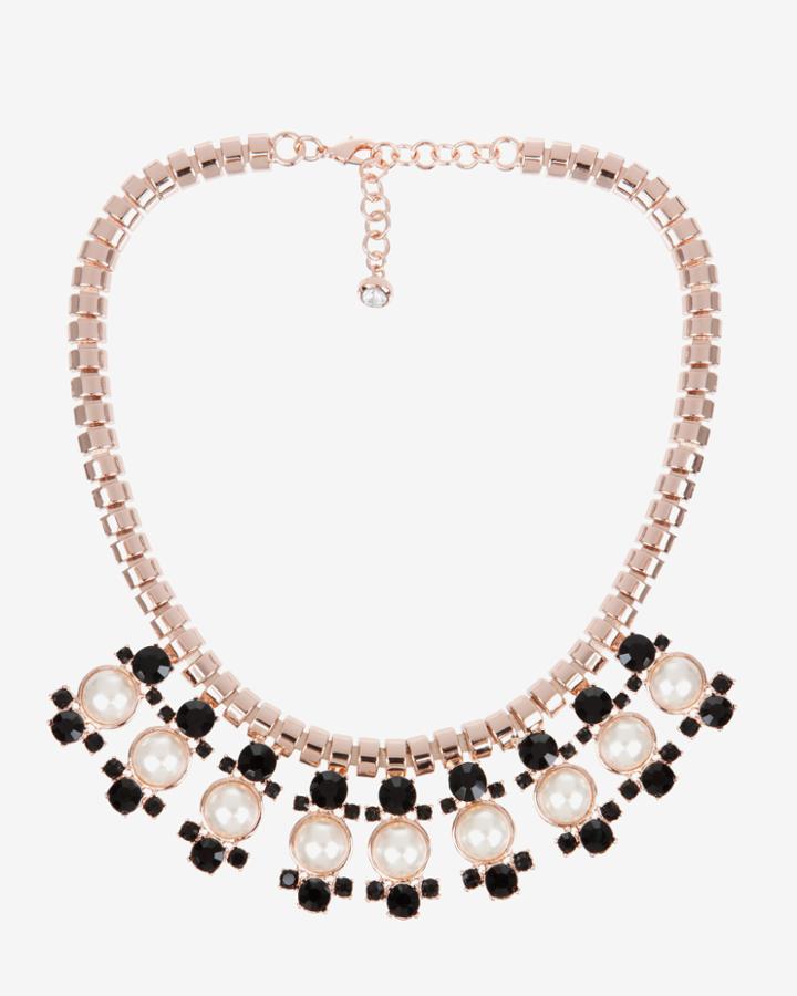 Ted Baker Pearl Droplet Crystal Necklace