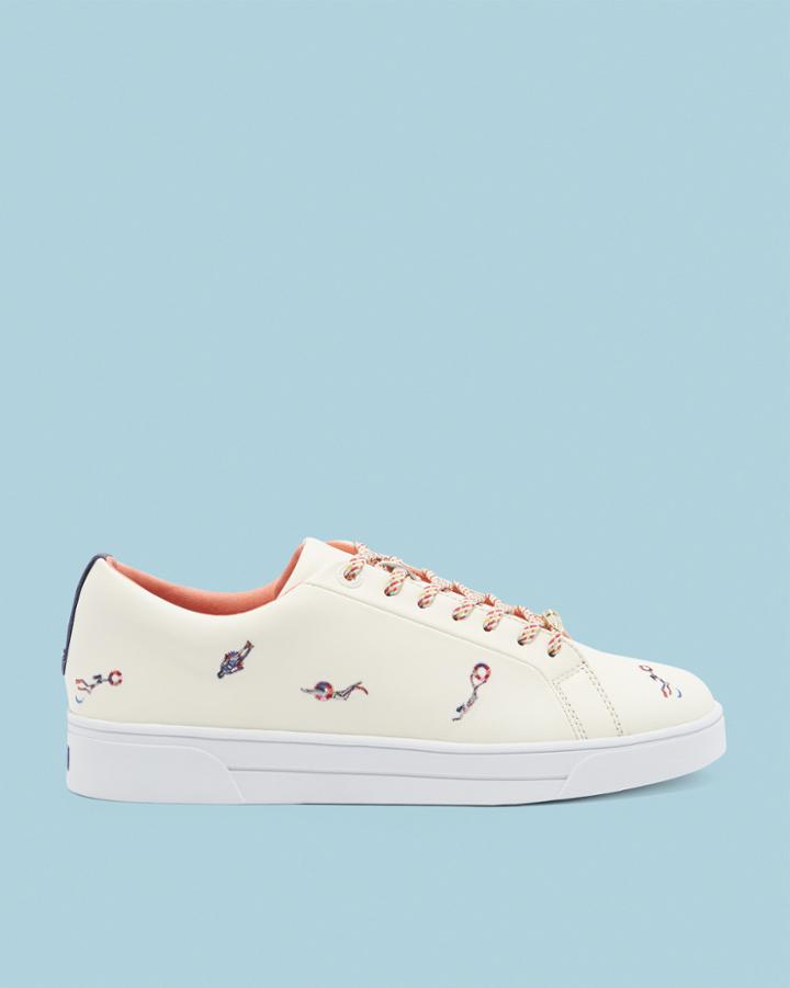 Ted Baker Swimmers Embroidered Trainers