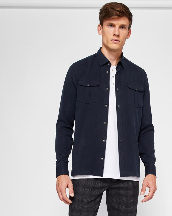 Ted Baker Pleat Pocket Shirt