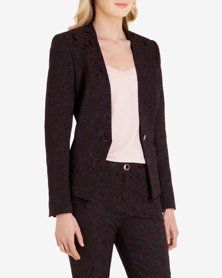 Ted Baker Floral Jacquard Suit Jacket