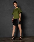 Ted Baker Smocked Sleeve Cotton Top