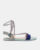 Ted Baker Suede Rope Tie Flat Sandals
