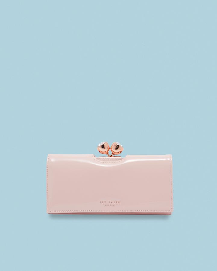 Ted Baker Twisted Bobble Patent Leather Matinee Wallet