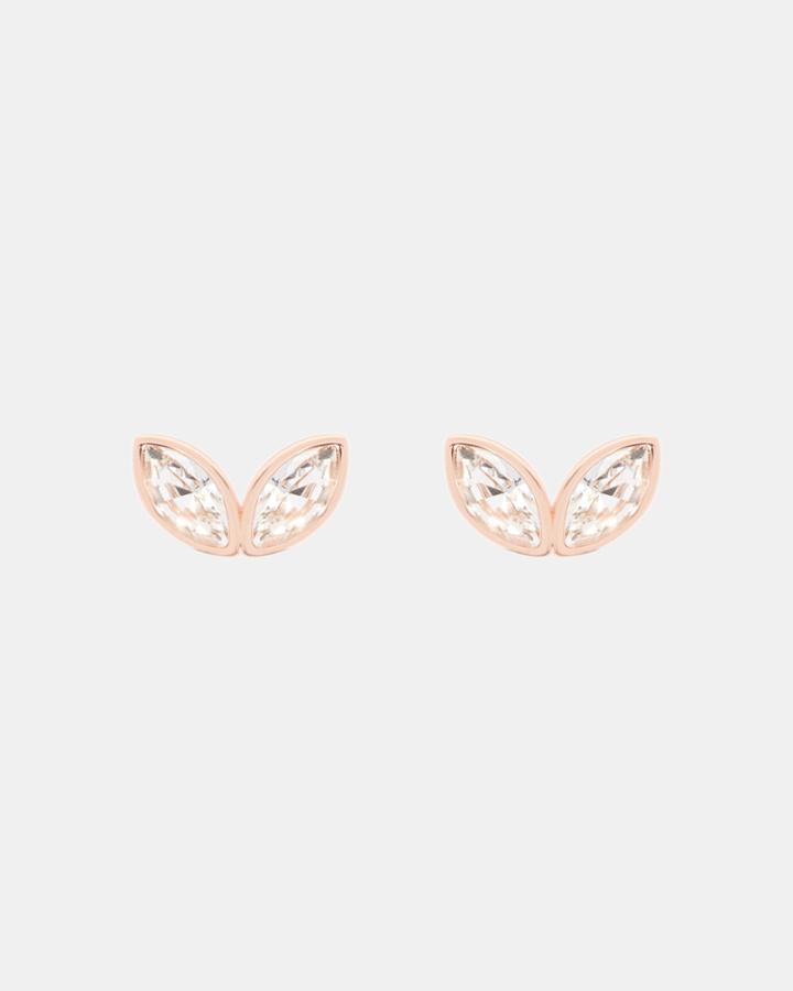 Ted Baker Geometric Bee Swarovski Earrings Clear
