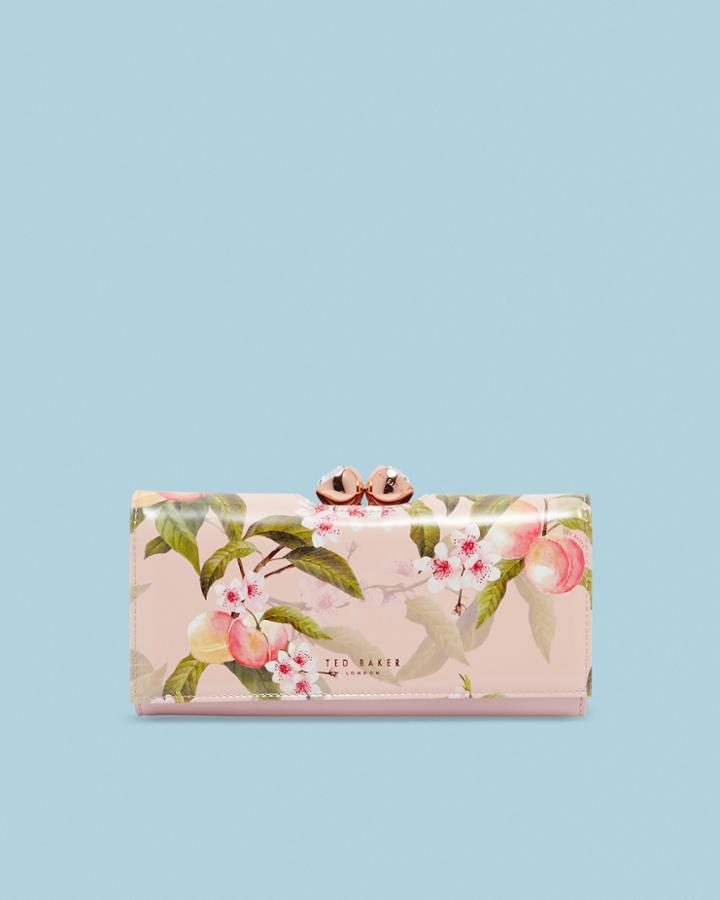 Ted Baker Blossom Bobble Matinee Wallet Light Pink