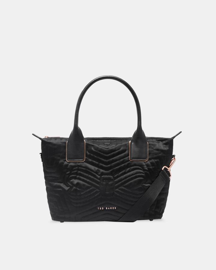 Ted Baker Quilted Bow Small Nylon Tote Bag