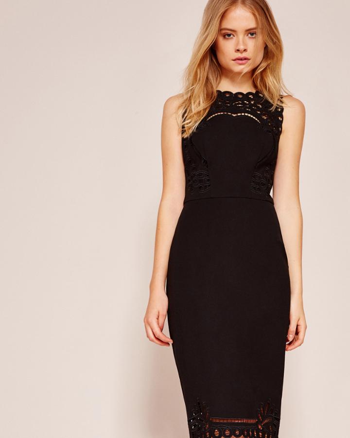Ted Baker Embroidered Bodycon Dress