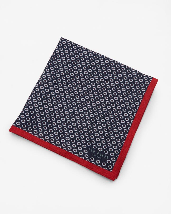 Ted Baker Micro Geo Print Pocket Square