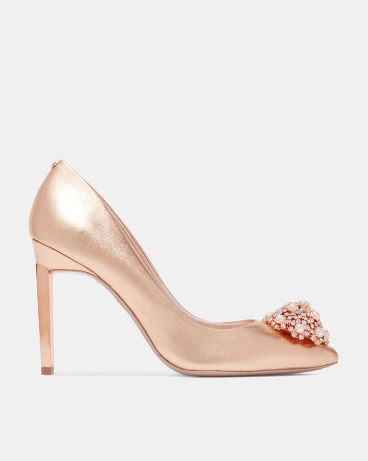 Ted Baker Brooch Detail Leather Courts