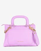 Ted Baker Chain Trim Leather Tote Bag Pale