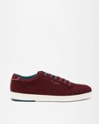 Ted Baker Textured Cotton And Suede Trainers
