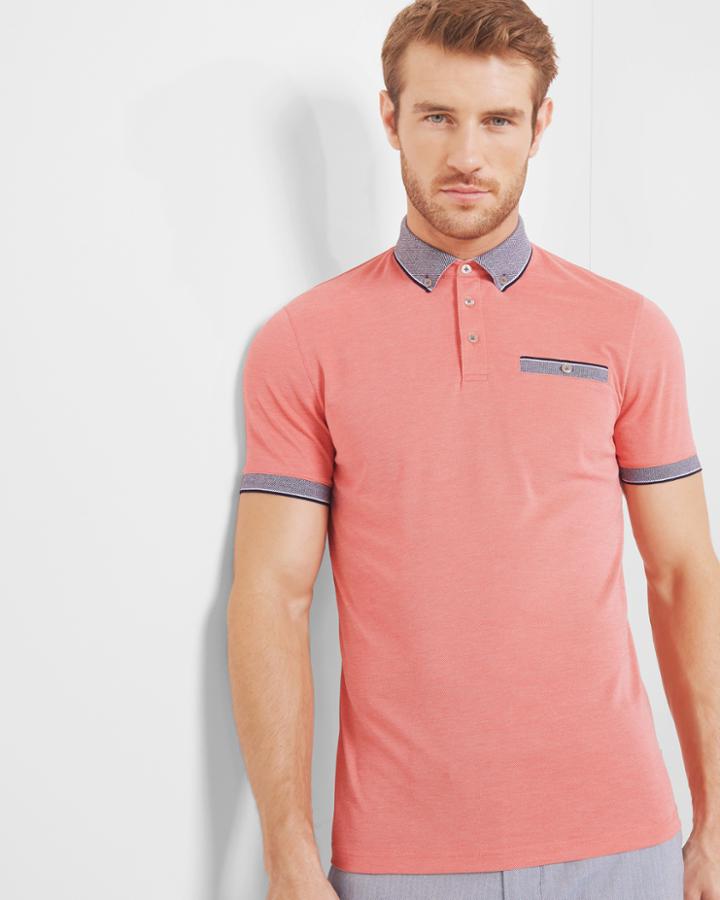 Ted Baker Oxford Flat Knit Polo Shirt