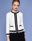 Ted Baker Lace Trim Cropped Jacket
