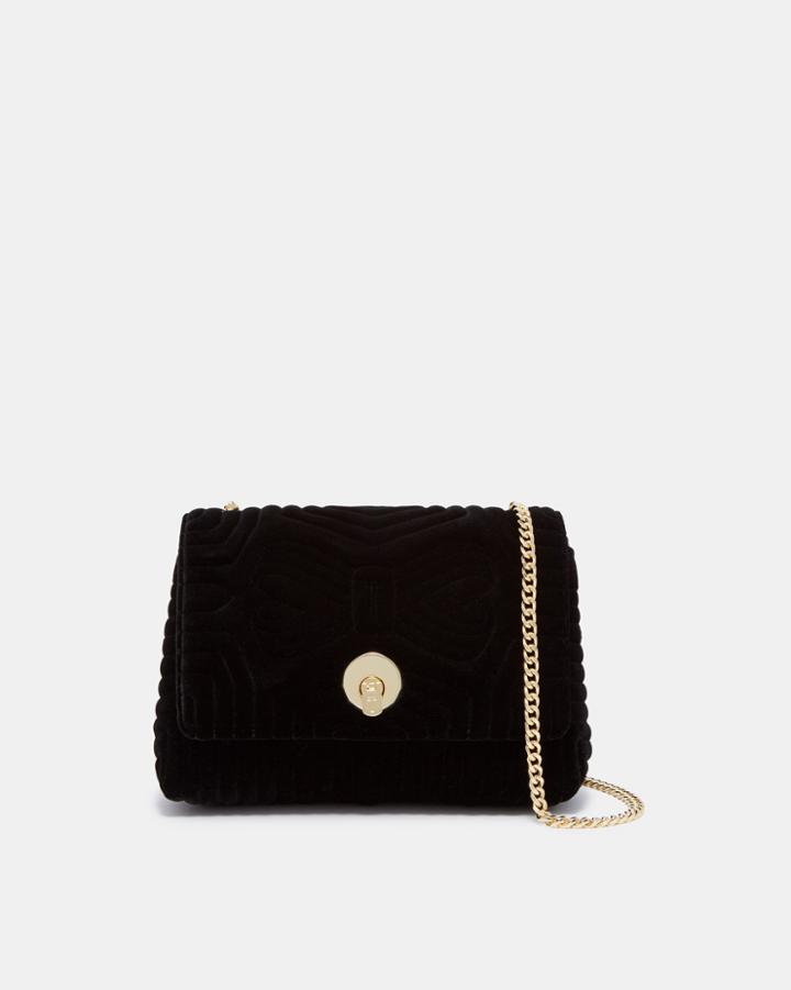 Ted Baker Velvet Quilted Cross Body Bag