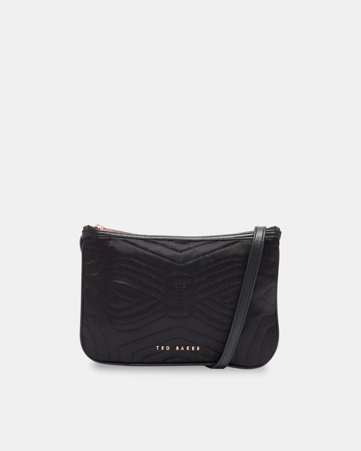 Ted Baker Quilted Bow Double Pouch Cross Body Bag