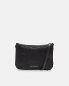 Ted Baker Quilted Bow Double Pouch Cross Body Bag