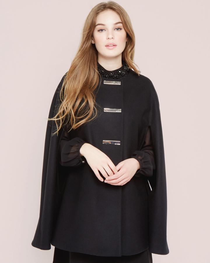 Ted Baker Triple Bar Popper Cape