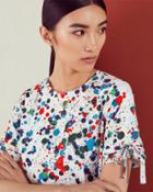 Ted Baker Paint Splash Print T-shirt Ivory