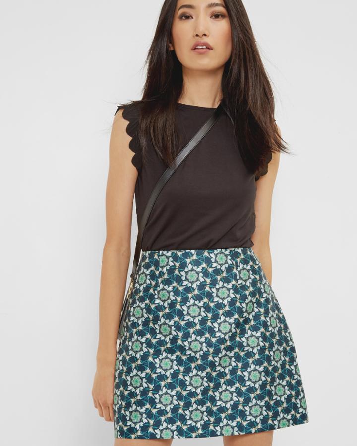 Ted Baker Kaleidoscope Swallow A-line Skirt
