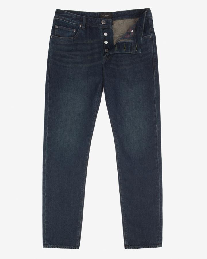 Ted Baker Straight Leg Rinse Wash Jeans Rinse Denim