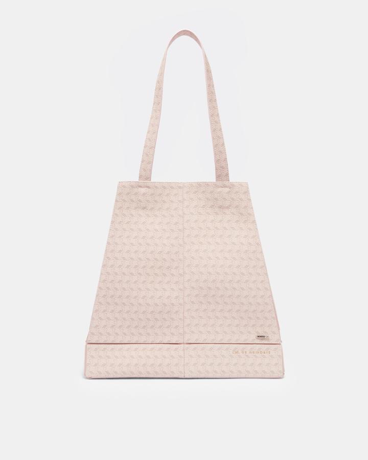 Ted Baker Flamingo Embossed Foldable Shopper Bag