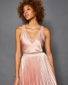 Ted Baker Silk Sparkle Mesh Trim Cami