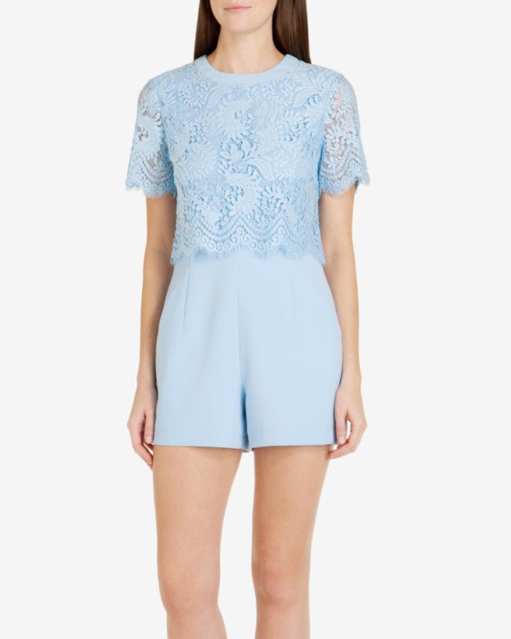 Ted Baker Lace Bodice Playsuit Baby