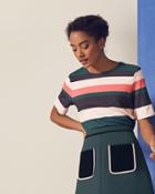 Ted Baker Striped Colour-block T-shirt