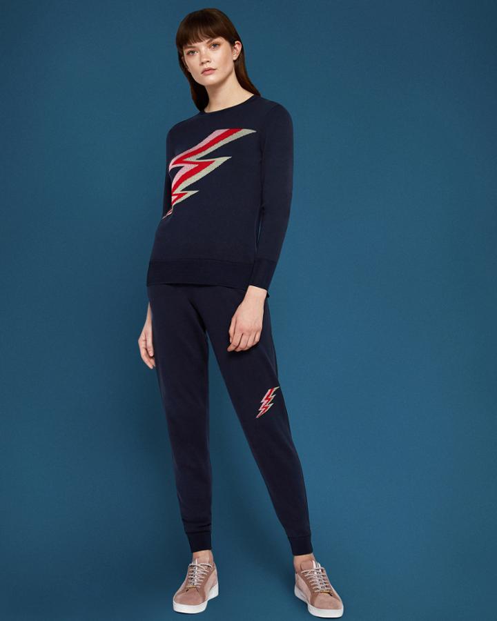 Ted Baker Lightning Bolt Knit Joggers