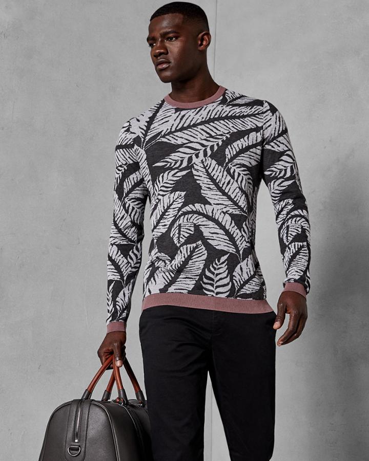 Ted Baker Leaf Print Jumper