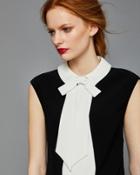 Ted Baker Bow Collar Scallop Hem Top