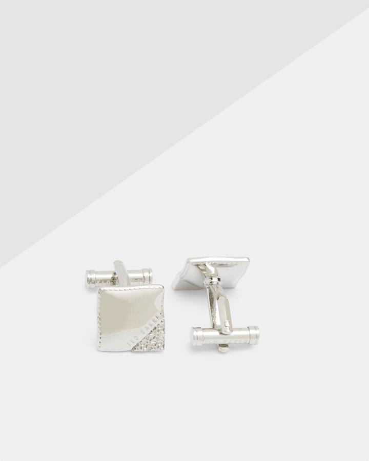 Ted Baker Geo Corner Detail Cufflinks