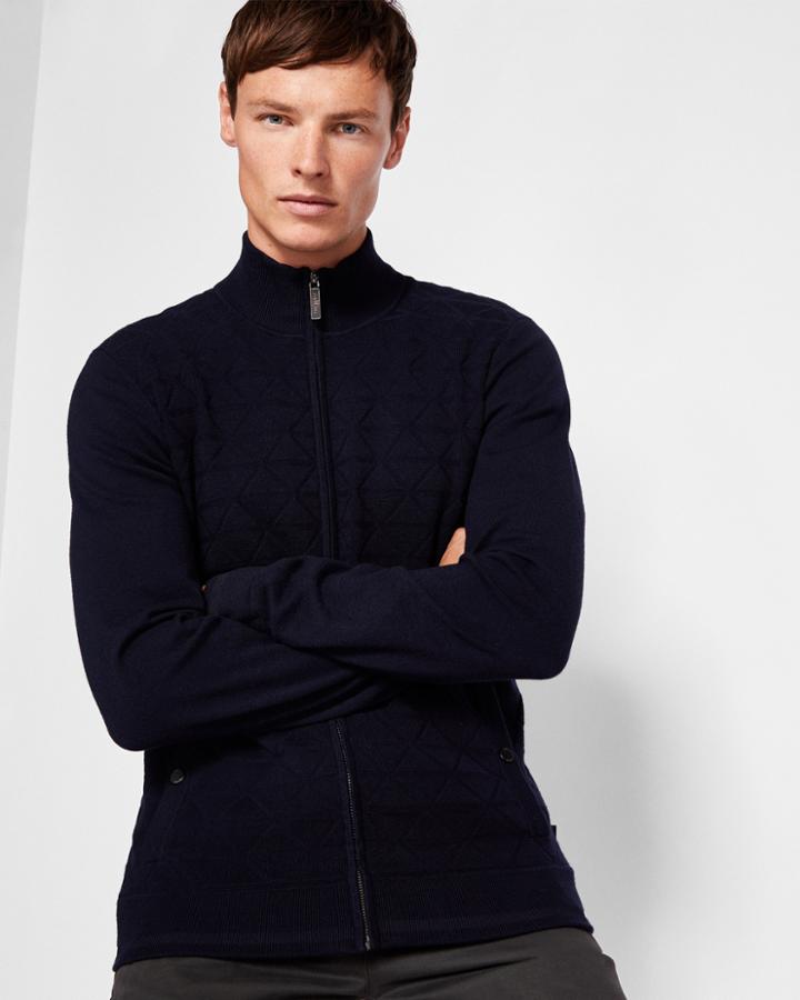 Ted Baker Zip-through Knitted Cardigan