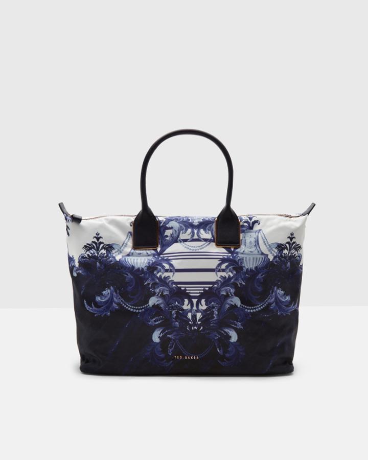 Ted Baker Persian Large Tote Bag Navy