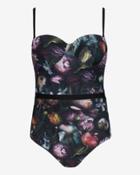 Ted Baker Shadow Floral Swimsuit Mid