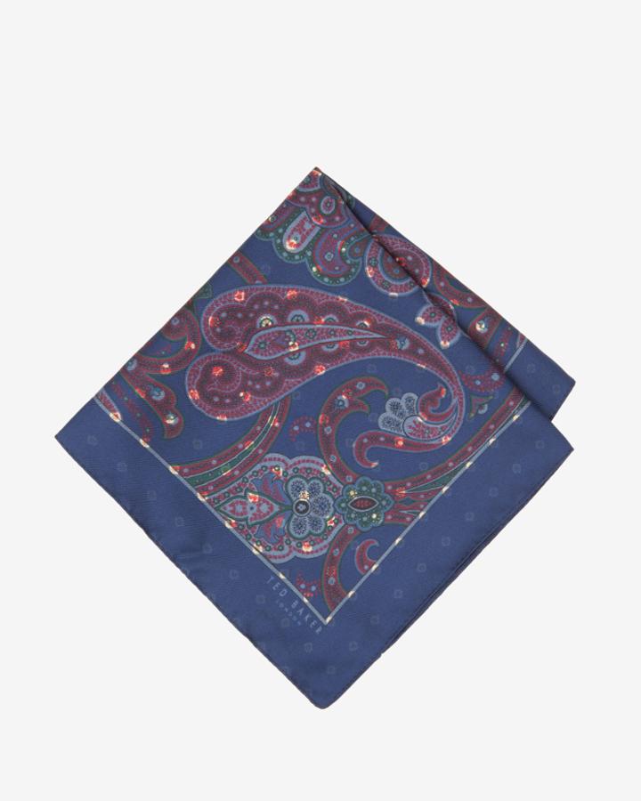 Ted Baker Paisley Silk Pocket Square