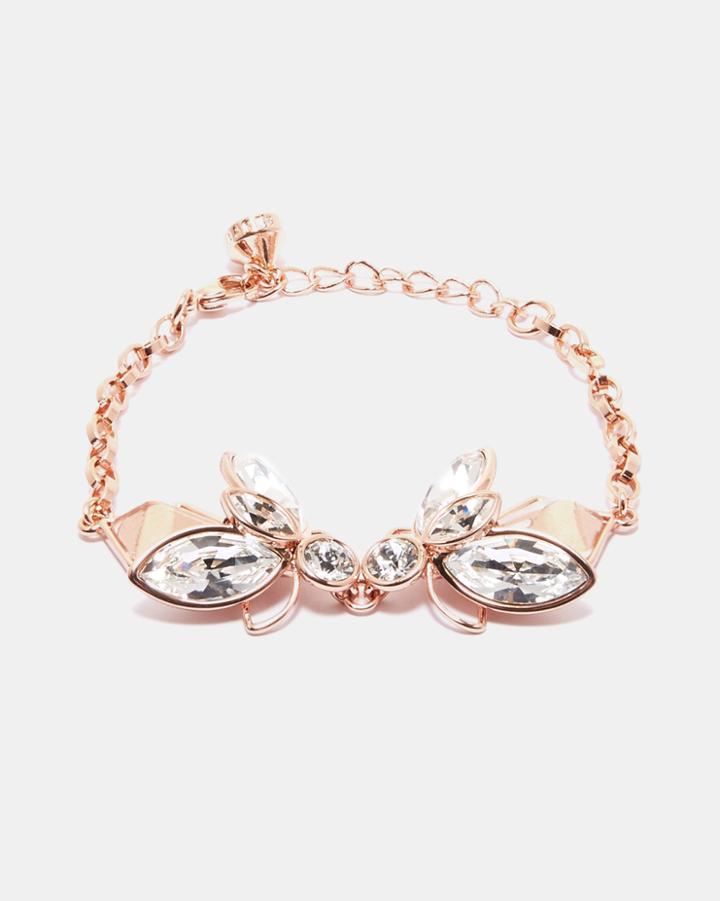 Ted Baker Geometric Bee Swarovski Crystal Bracelet Clear