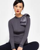 Ted Baker Bow Detail Skinny Rib Sweater