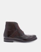 Ted Baker Burnished Leather Brogue Boots