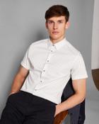 Ted Baker Printed Textured Cotton Shirt