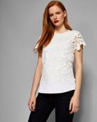 Ted Baker Lace Front Short Sleeved Knit