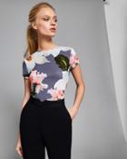 Ted Baker Chatsworth Bloom Fitted T-shirt
