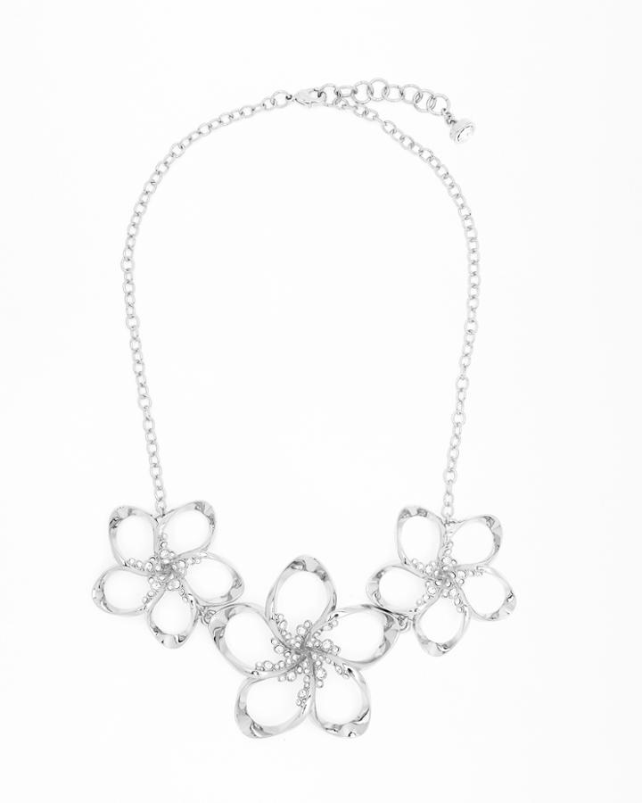 Ted Baker Swarovski Crystal Floral Necklace Zz-crystal
