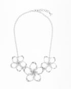 Ted Baker Swarovski Crystal Floral Necklace Zz-crystal