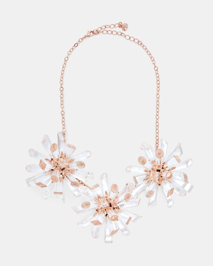Ted Baker Triple Geo Burst Necklace Clear