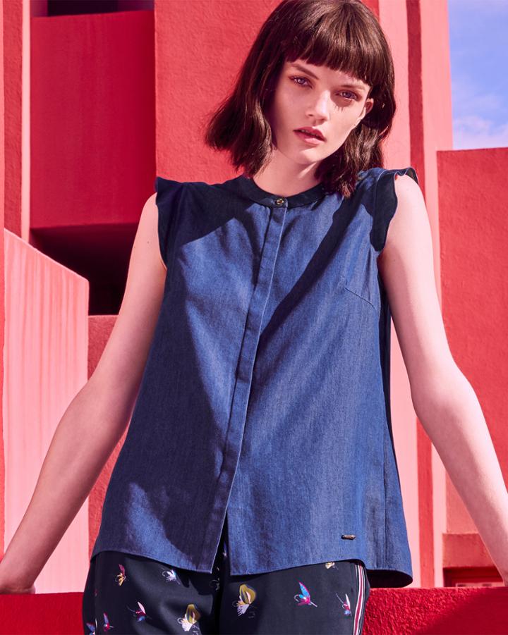 Ted Baker Frill Sleeve Top
