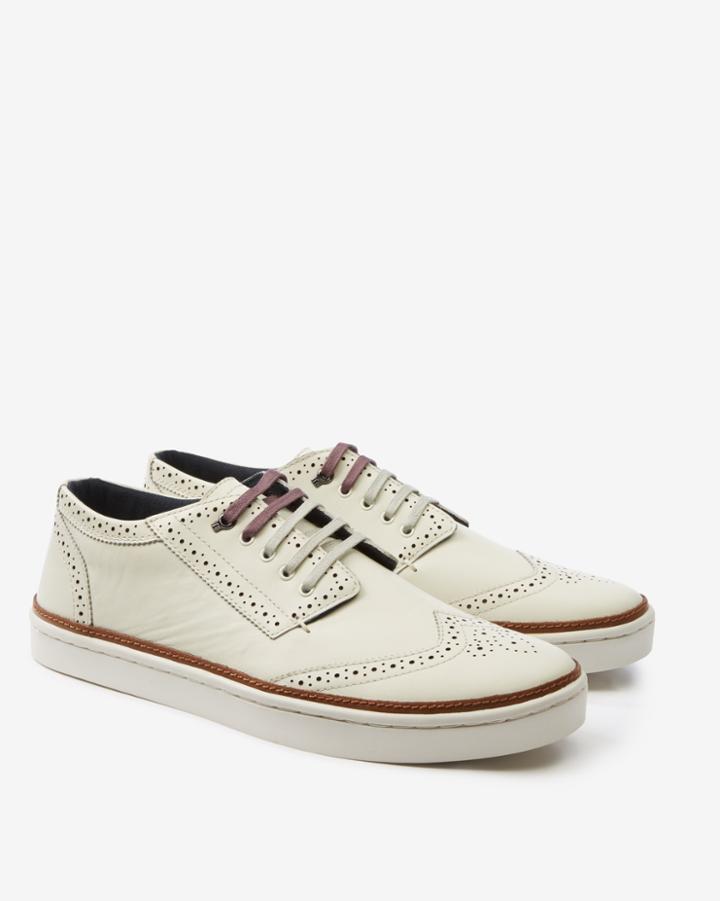 Ted Baker Brogue Detail Suede Trainers