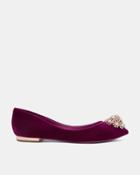 Ted Baker Brooch Detail Pointed Pumps