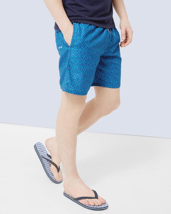 Ted Baker Geo Print Swim Shorts