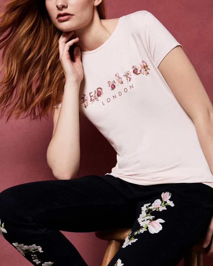 Ted Baker Branded Fitted T-shirt